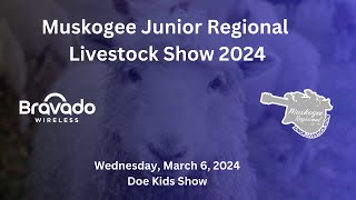 2024 Muskogee Regional Junior Livestock Show  Doe Kids [upl. by Leinoto]