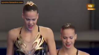 Bregje amp Noortje De Brouwer NED Duet Technical Final Glasgow European Championships 2018 [upl. by Gabrielle]