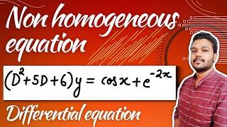 Non homogeneous differential equation  Example solved  Engineering mathematics [upl. by Trinetta]