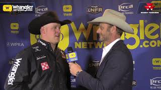 Will Lummus Wins Round 8 of Steer Wrestling [upl. by Ahsaet]