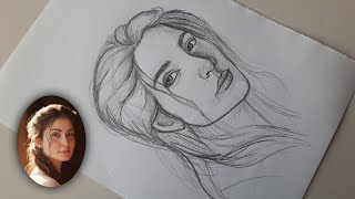 A Better way to Practice Drawing using Loomis Method sketch face [upl. by Rramel]