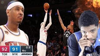 HESO MELO BACK TO BACK GAME WINNERS RAPTORS vs KNICKS HIGHLIGHTS REACTION [upl. by Ram]