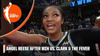 IM A DOG 😤  Angel Reese on careerhigh night in win vs Caitlin Clark amp Fever 🔥  WNBA on ESPN [upl. by Arbmik]