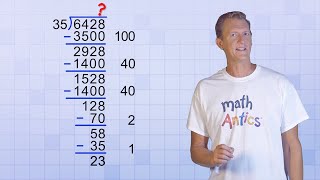 Math Antics  Division With Partial Quotients [upl. by Auop]