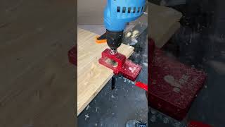 Aluminum alloy hinge hole opener viralvideo woodworking decoration tools shorts [upl. by Llennod782]