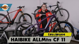 Haibike AllMtn CF11 😱😍2022er EBike Bosch CX 85Nm 750Wh  Switchbike Bornemann [upl. by Salakcin]