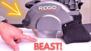 This is a Beast Ridgid 8quot Tile Saw Cuts MASSIVE Tiles With Drop Fence [upl. by Haywood600]