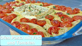 Rezept Spaghetti mit Feta und Tomaten in einer Auflaufform zubereitet  ohne Vorkochen [upl. by Nightingale]