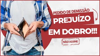 PEDIDO DE DEMISSÃO  Como Calcular  Aviso prévio e Experiência [upl. by Bonina]