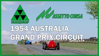 Assetto Corsa  1954 Australian Grand Prix Southport Circuit  Gold Coast Nukedrop Mod [upl. by Cunningham]