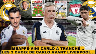 🚨 ANCELOTTI TRES CLAIR AVEC VINI ET MBAPPÉ   ANCELOTTI VA TESTER 3 NOUVEAUTÉS  RODRI CEST NON❌ [upl. by Ecerehs85]