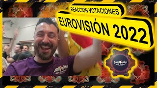 REACCIÓN VOTACIONES Eurovisión 2022 [upl. by Leah]