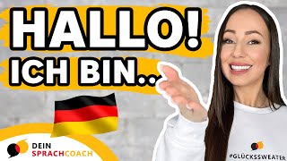 SICH VORSTELLEN AUF DEUTSCH🇩🇪Tipps  Tricks  Redemittel  Deutsch im Beruf [upl. by Schatz]