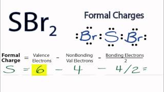 Calculating SBr2 Formal Charges Calculating Formal Charges for SBr2 [upl. by Freida963]