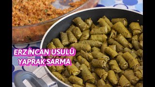 ERZİNCAN USULÜ ETLİ YAPRAK SARMA l Yöresel lezzetler l Kaptanın esi [upl. by Ardnosac]