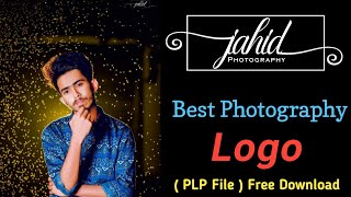 New Photography Logo Tutorial 2023   Rk Jahid  PLP  With Mobile  Pixellab  Prosen Editz [upl. by Celle]