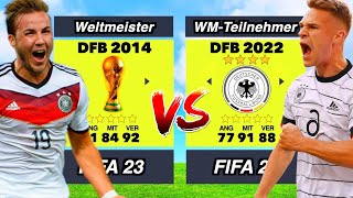 Deutschland 2014 vs Deutschland 2022 👀⚽️ [upl. by Lida]