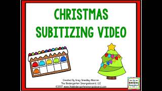 Christmas Subitizing Video SLOW Version [upl. by Nazler858]