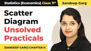 Scatter Diagram  Unsolved Practicals  Class 11 Statistics Sandeep Garg Chapter 11 [upl. by Rentschler]