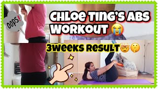 I tried Chloe Tings Abs workoutResults are amazing   My 3 weeks Transformation  Dilli2tokyo [upl. by Jehias]