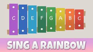 How to play I can sing a rainbow on a Xylophone Easy Song Tutorial [upl. by Elesig800]