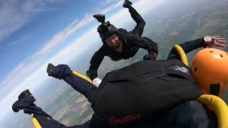 Skydiving AFF Level 1 First UK Parachuting Sibson  Becoming a Skydiver [upl. by Veta]