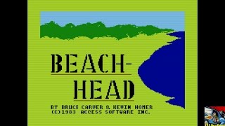 Beach Head ATARI 8BIT 39000 [upl. by Brunhild41]