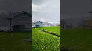 Unexpected Hail Storm wildweather hailstorm capebreton [upl. by Neilla]