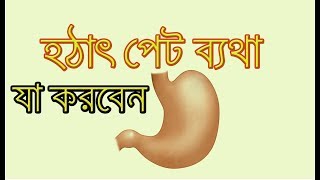 হঠাৎ পেটের ব্যথায় করণীয় By BD HEALTH TIPS  Pet Bathar Somadhan [upl. by Nerat300]