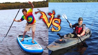 Kayak Vs Paddle Board  Better Investment Easier to Use Fun and Best For Fishing  Vs Ep 3 [upl. by Yenar349]