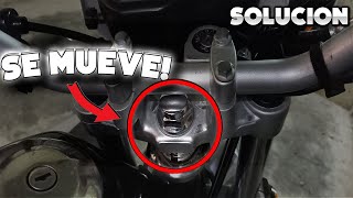 Mi MANUBRIO se MUEVE Tiene Juego Solución para todas las motos [upl. by Ahsinrat]