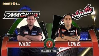 PDC World Darts Championship 2014  Quarter Final  Wade VS Lewis [upl. by Nomead]