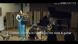 GBGrazioli Sonata in F Adagio for Viola amp Guitar [upl. by Aramas]