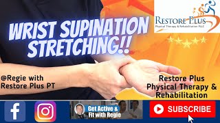 Wrist Supination Stretching [upl. by Ardnuaed]