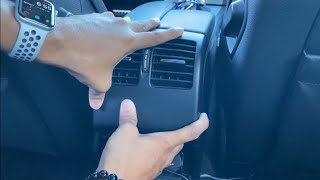 How to remove center console rear AC vent unit on your Mercedes Benz C300 W204 [upl. by Danziger]