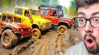 REACCIONANDO A TODOTERRENOS RADIO CONTROL EN EL BARRO RC 😱 [upl. by Glinys]