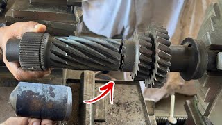 How a Diagonally Broken Countershaft is Repaired Using an Additional Iron Piece [upl. by Cutcliffe661]