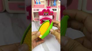 Satisfying With Unboxing Miniature Washing Machine Eating Corn Set Toys ASMR Videos [upl. by Einimod304]