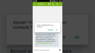 02 LE BONCOIN FR  ATTENTION ARNAQUE NUMERO SURTAXE Mail [upl. by Buckie113]