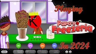 Playing Papa Louie Games in 2024  Papas Freezeria [upl. by Norihs]