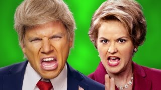 Donald Trump vs Hillary Clinton ERB Behind the Scenes [upl. by Wilkison]