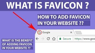 What is FAVICON  How to add favicon in your website [upl. by Chancelor195]