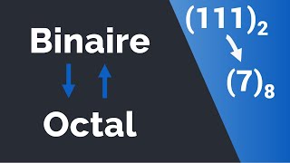 Conversion dun nombre octal en nombre binaire et dun nombre binaire en nombre octal [upl. by Swagerty]