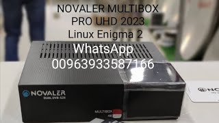 NOVALER MULTIBOX PRO UHD 2023 Linux Enigma 2 Android Receiver [upl. by Giuseppe251]