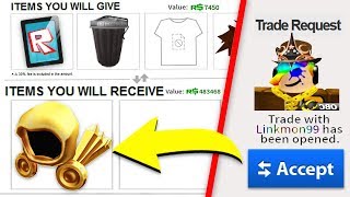 TRADING WITH THE RICHEST PLAYER IN ROBLOX 1 MILLION ROBUX [upl. by Justinian]