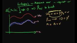 Measurement error in independent variable  part 1 [upl. by Amocat]