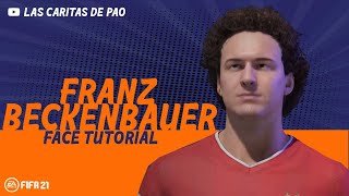 FIFA 21  How to Create face Franz Beckenbauer FIFA 21  pro clubs  clubes pro [upl. by Odnanreh]