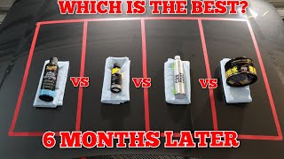 Whats The Best 6 Month Update Gyeon Can Coat v Meguiars Hybrid Coating v Carpro Lite v Fusso Coat [upl. by Anayt]