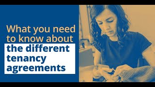 What you need to know about the different types of tenancy agreement [upl. by Trinia]