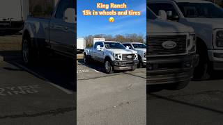 Ford F350 Dually King Ranch 15k In Wheels and Tires 😮😅 [upl. by Aisatsana]